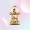 Bröllopsgåvor Groom Bride Crystal Ball Music Box Lantern Double Carousel Eight Tone Box Creative Ornament1037027