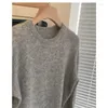 Pulls pour femmes Automne Hiver Mohair Pull Gris Casual Basic Tricots À Manches Longues Cachemire Pull Chaud Laine Douce Jumper E095