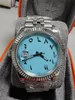 BP Factory Men's Watches Arab Dubai Ice Blue 40mm 3235 Movement Automatic Mechanical Watch Deep Waterproof Sapphire 904L Night Glow Date Wristwatches-3