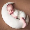 Bebê posando travesseiro nascido pogal adereços bonito chapéu do bebê feijão colorido lua estrelas po tiro conjunto para presentes nascidos infantis 231229