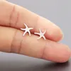 Everfast New Tiny Star Fish Earring Stainless Steel Earrings Studs Fashion Nautical Starfish Ear Jewelry Gift For Women Girls Kids256e