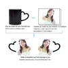 Custom Po Magic Mug coffee mugs Color Change with Temperature Black to Po Sequin cup Unique Gift teacup 231228