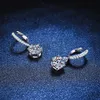 1 quilat diamante Joyas Plata de Ley 925 GRA VVS Moissanite Studs Classic Fancy Brincos para garotas de festa