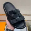 Tasarımcı Lüks TSM Sandalet Waterfront Mule Diğer ekose desenler unisex terlik kadın ve erkek siyah beyaz terlik yaz moda terlikleri