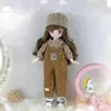 30cm Kawaii BJD Doll Girl 6 Points Joint Movable with Fashion Clothes Soft Hair Dress Up Toys Birthday Gift 231228