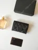 Luxury C Wallet Designer Women Card Holders Fold Flap Classic Pattern Caviar Lambskin Wholesale Black Lady Small Mini Wallets Pure Color Pebble Leather