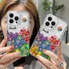 Coque de téléphone à fleurs en TPU souple, étui Funda pour iPhone 15 14 13 12 11Pro Max 14 Plus15pro 14pro