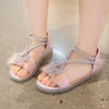 Sandals Rhinestone Butterfly Shoes for Kids Girls Flip Flops Jelly Sandals Shoes Child Slip on Flat Sandals Little Girl Footwear R231229