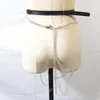 Vintage femmes Sexy jarretière en cuir ceinture corps Bondage harnais en cuir avec chaîne Corset taille ceinture sangles bretelles accessoires 251h