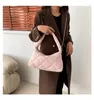 Bolsos de noche Diseñador de marca Algodón A cuadros Acolchado Bolso de hombro de mujer Cadenas retro Crossbody Hobos Bolso