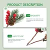 Decorative Flowers 10 Pcs Christmas Wreath Artificial Pine Cone Xmas Branches Party Supplies Simulation Decor Cutting Needles Tree Berry