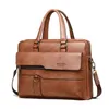 Men Briefcase Bag High Quality Business Famous Brand PU Leather Shoulder Messenger Bags Office Handbag 14 inch Laptop bag 231228