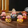 5個の樹脂の富の神マスコット装飾品馬術装飾Feng Shui Fortune God Statue Office Accessories Crafts 231228