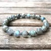 MG0905 Nuovo design 8 mm Bracciale in labradorite di grado superiore Bracciale di potenza energetica di qualità alla moda Bracciale Chakra della corona239u