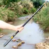 Josby Telescopic Fishing Rod Ultralight Super Hard Fibre Fibre Portable do słupka do karpienia słodkowodnego 3,6 m 4,4 m 6,3 m7,2 m 231228