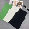 Colete feminino tops de verão sem mangas três cores respirável fino suor-absorvente de malha colete tops