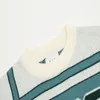 Pull de créateur Poitrine Jacquard Lettre Logo Premium Patchwork Couleur Rétro Collège Style Automne et Hiver Sweat-shirt décontracté surdimensionné pour hommes