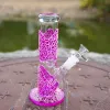 8,7 inch Waterglas Bong rechte percolie Dab Rigs gloeien in de donkere waterleidingen 18,8 mm vrouwelijke gewricht waterleidingen LXMD20104 ll