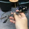 Tasarımcı CH Çapraz Gözlükler Çerçeve Kromları Marka Güneş Gözlüğü Erkekler İçin Yeni Gözlük Kadınlar Moda Ultra Hafif Büyük Adam Myopia Kalp Lüks Yüksek Kaliteli Çerçeveler E0bn