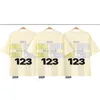 T-shirts pour hommes RRR123 Lettre croisée imprimée Niche Marque de mode American Summer Coton Lâche Hommes et femmes Amoureux T-shirt à manches courtes