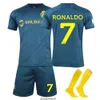 22-23 Saudi Riyadh uitshirt nr. 7 Cristiano Ronaldo jersey voetbalshirt sneldrogend set