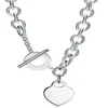 Collar de corazón para mujer, colgante de pareja de acero inoxidable, joyería en el cuello, regalo del día de San Valentín para novia, accesorios completos C276i