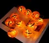 Pumpkin 10 LED -stränglampor Halloween dekorationsljus 15m rep Fairy Light Lamp Lantern Helloween Decoration Garden Christmas 7681023