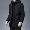 Wellsome Abbigliamento da uomo di marca di alta qualità con cappuccio moda casual lungo addensare capispalla Parka giacche invernali giacca a vento cappotti 231228