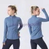 LU-018 Yoga Jacket Womens Define Workout Sport Coat Fitness Jacket Sports Quick Dry Activewear Top Solid Zip Up Sweatshirt Sportwear