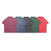 LawFoo Frühjahr/Sommer-Modemarke, kurzärmeliges Herren-T-Shirt, 260 g, waschgefärbt, alt