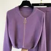 3 -częściowy zestaw Kobiety z kruczarni cofnięcia Kurtka Kurtka Pencil Pantcamisole Zestawy Purple Black Khaki Stroje za 231228