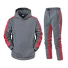 Herenhoodies Herfst- en winterhoodieset Trui met capuchon Gestreepte trui Paarjas Casual stijl