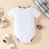 Yeni doğan bebek üçgen bodysuits çocuk atlayıcılar önlük 2 parça bebek ve yürümeye başlayan çocuk kısa kollu tulumlar kızlar kızlar yaz moda giysileri bh172