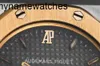 Audemar Pigue Watch AP Swiss Automatic Mechanical Ladies Royal Oak | Grå urtavla rostfritt stål amp; 18k gult guld