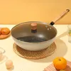 Cookware Sets Set Pot Stone Three-piece Household Wok Soup Frying Pan Business Gift Wholesale