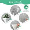 Nordic Triangle Plant Flower Pot Wall Mounted Holder Indoor Hanging Planter Geometric Vase Succulent Home Decoration 231228