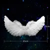 Angel Halo Headband Black White Feather Christmas Festival Performance Party Faver Angel Aplic Angel Cosplay Wings 231229