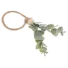 Tafelkleed Servetring Party Buckle Decor Thanksgiving Houders El Serviette Servetten Ringen Eucalyptus Supply Houten Kralen