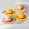 Bérets Hat Hat Cospaly anime s'habillant l'ombrage de soleil parent-enfant tissé et les performances de crème solaire