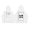 Anpassade huva tröja DIY Your /Pictures Men Hip Hop Streetwear Jackets Overdimensionerade Zip Up Hoodies unisex Pullovers 231229