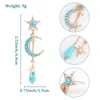 Boucles d'oreilles pendantes Chicgrowth étoile et lune, bijoux d'été pour femmes, vente en gros, bijoux personnalisés, pendentifs en pierre naturelle