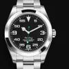 Horloges Automatisch mechanisch herenhorloge 126610 Keramiek 2021 Model 904L roestvrijstalen armband Groene wijzerplaat Airking 11 252a