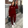 EssentialShoodie Plus Boyutlar Essentialls Ess Ess Hoodie Kadın Tracksui Lady Mektubu Baskılı Tasarımcı SPOR Suit Sonbahar Giysileri S-5XL Uzun Kollu Külot Üstler