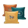 Kudde/dekorativ kudde lyx vardagsrum soffa dekorativt fodral broderad hästkudde er el sovrum sovrum fyrkant pillo dh4db