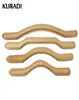 4 pezzi / set Bastone raschiante in legno Muscolo Rilassante Strumenti per massaggio alla schiena Massaggiatore per la schiena Strumenti in legno Corpo veloce Ampia area 100 Naturale X04262683314398