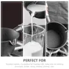 Pannor Mini Oil Pan Iron Fryer Pot Practical Milk Kitchen Butter Mältning med trähandelsostvärmning
