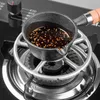 Pannor Mini Oil Pan Iron Fryer Pot Practical Milk Kitchen Butter Mältning med trähandelsostvärmning