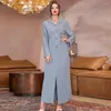 Etnische kleding diamanten voor abaya's vrouwen moslim hooded eid lange maxi jurk dubai kaftan kalkoen arabische gewaad partij ramadan jalabiya marokko