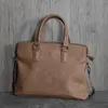 Vintage Weiche Leder Aktentaschen Für Männer Business Handtaschen Hohe Qualität Schulter Messenger Tasche Männlichen Büro Laptop Taschen 231228