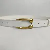 Designer Femmes Belt Leathers 3 0cm de large C Boucle de boucle authentique en cuir en cuir ceintures comme cadeau d'anniversaire 264d